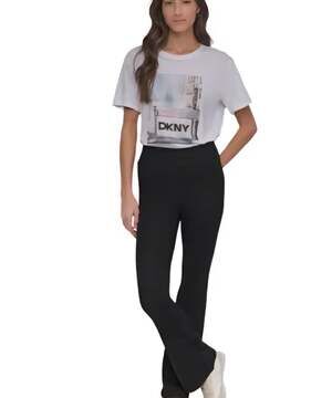 DKNY JEANS High-rise Pull-on Flare Jeans In G1a Wall Street,S Tall